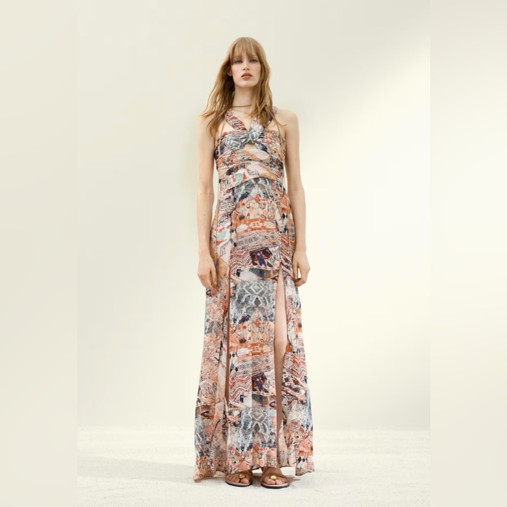H&M Studio patterned dress NWOT